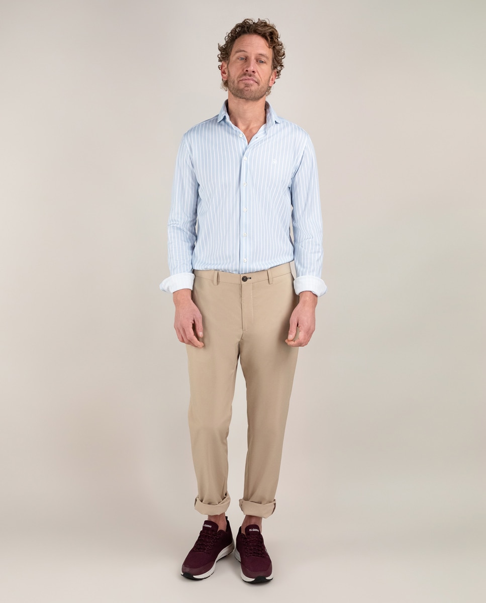 Camisa de hombre sepiia de rayas butcher - El Ganso - Azul Azul-2