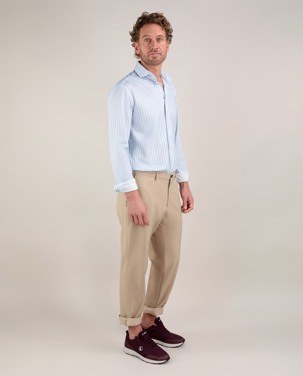 Camisa de hombre sepiia de rayas butcher - El Ganso - Azul Azul-3