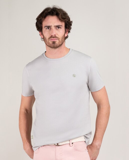 Imagen 0 de Camiseta de hombre cuello caja garment dyed