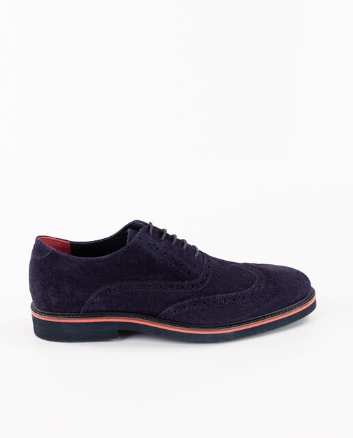 Imagen 0 de Zapatos de cordones de hombre estilo Oxford de ante