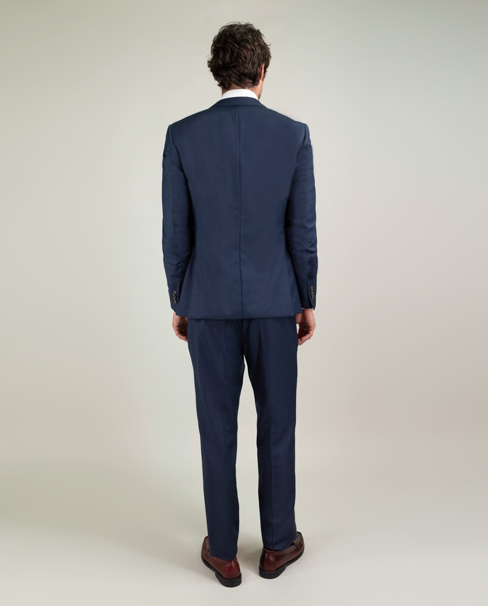 Americana de hombre coordinada ojo de perdiz - El Ganso - Azul Azul-4