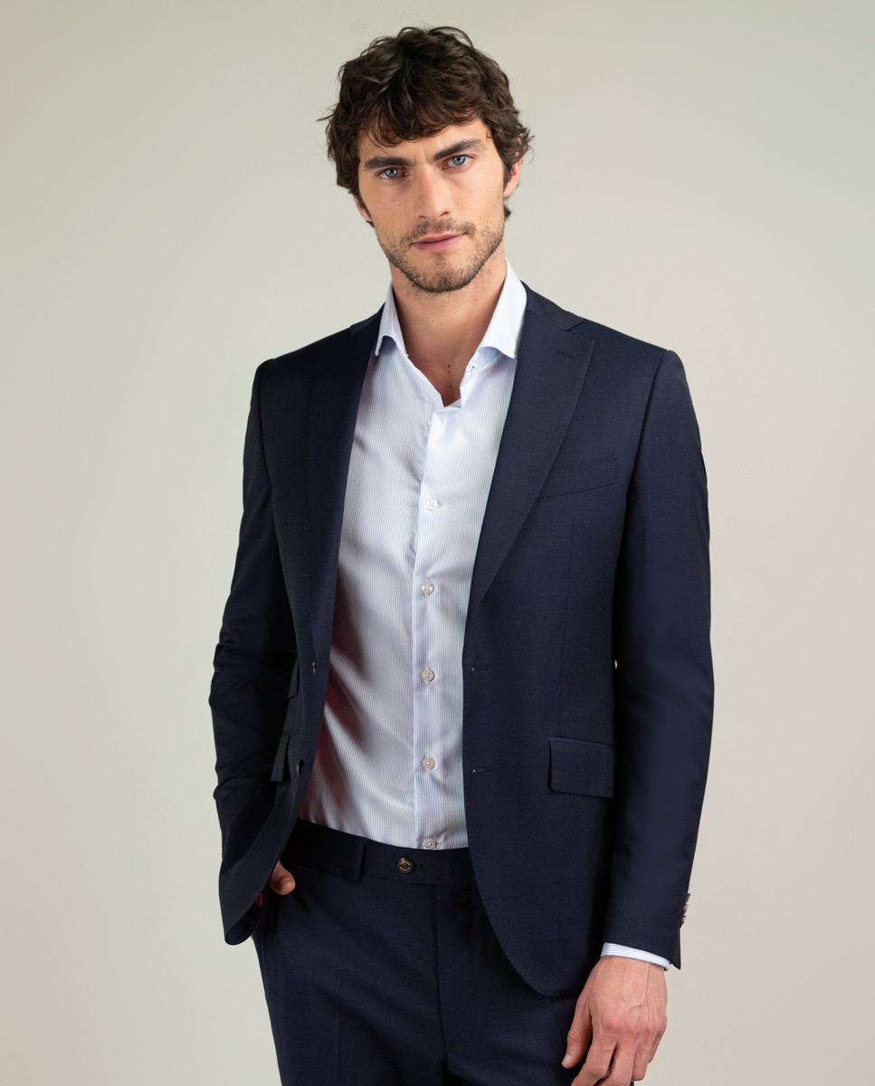 El Ganso - Americana de hombre coordinada liso lavable.
