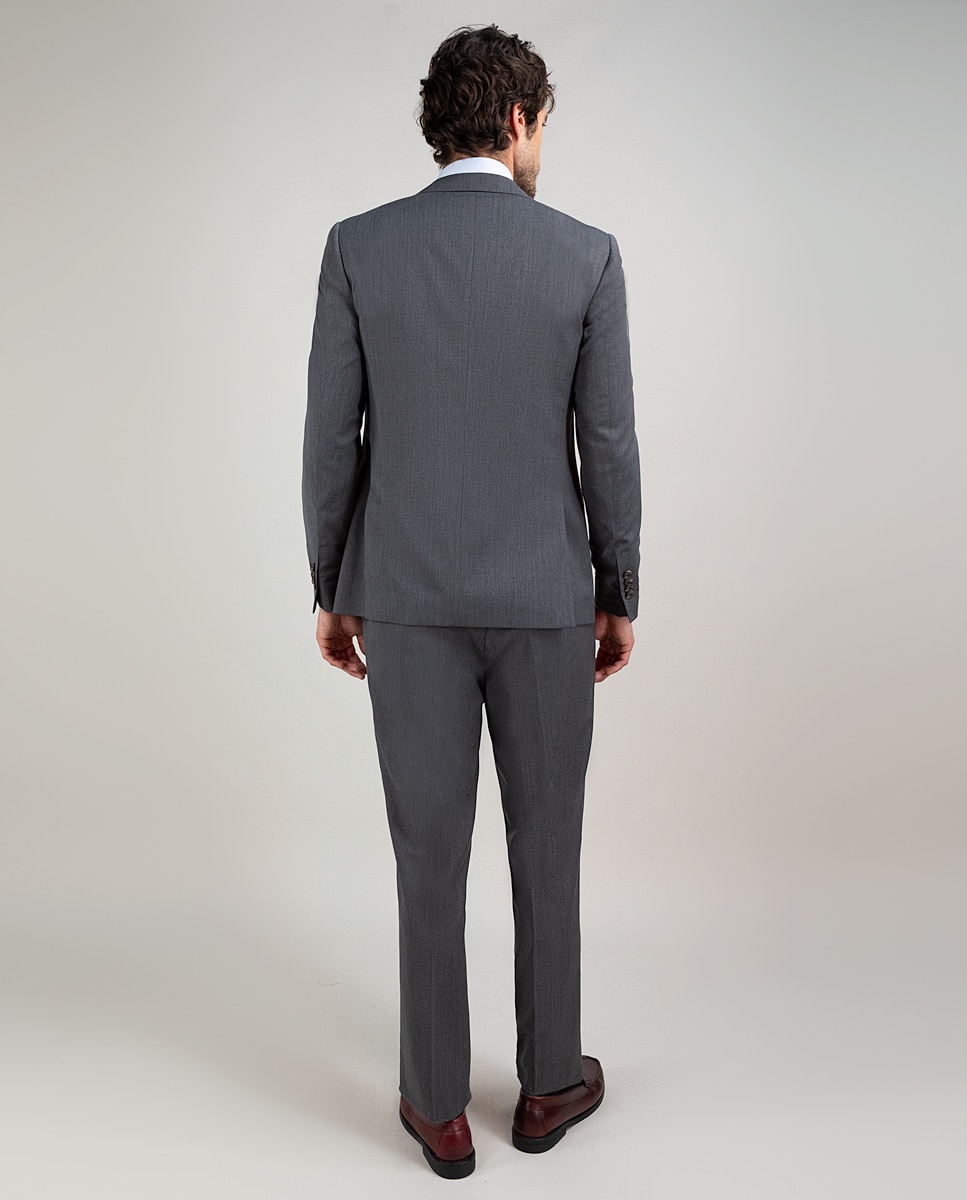 Americana de hombre coordinada liso lavable - El Ganso - Gris Gris-4