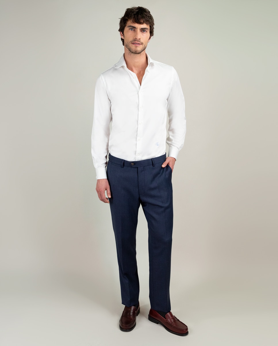 Pantalón de hombre coordinado ojo de perdiz - El Ganso - Azul Azul-2