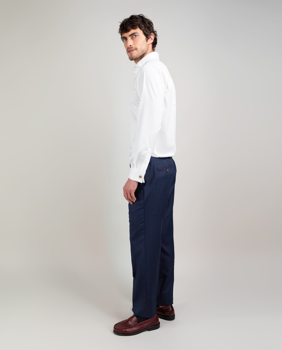 Pantalón de hombre coordinado ojo de perdiz - El Ganso - Azul Azul-3
