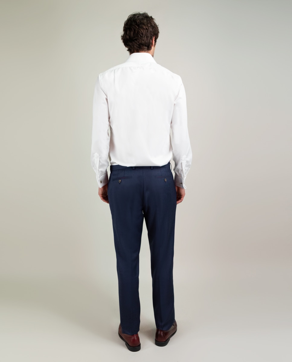 Pantalón de hombre coordinado ojo de perdiz - El Ganso - Azul Azul-4