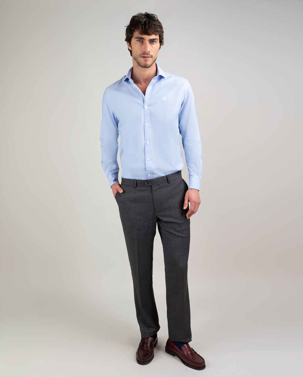 Pantalón de hombre coordinado ojo de perdiz - El Ganso - Gris Gris-2