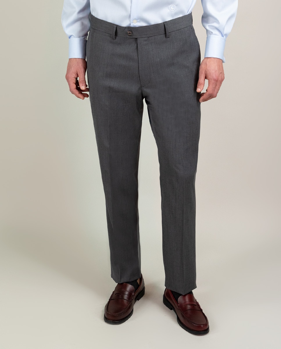 Imagen 0 de Pantalón de hombre coordinado liso lavable Gris