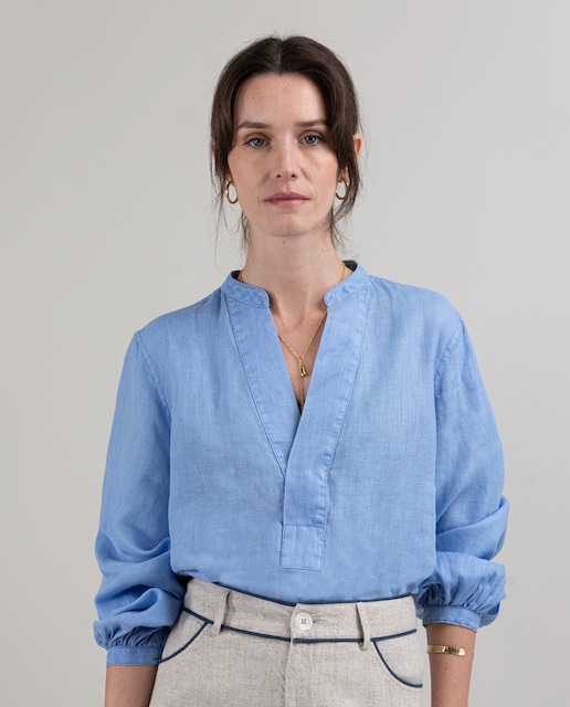 Imagen 0 de Camisa de mujer polera de lino