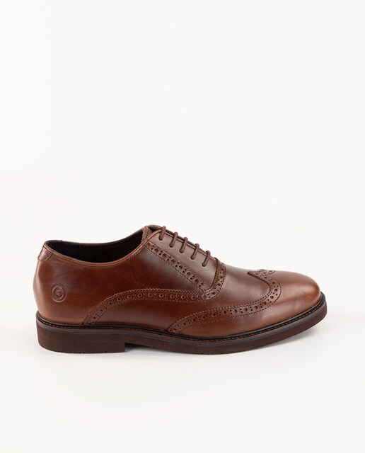 Imagen 0 de Zapatos de cordones de hombre oxford de piel