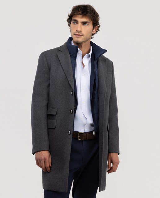 Imagen 0 de Abrigo de hombre de paño liso
