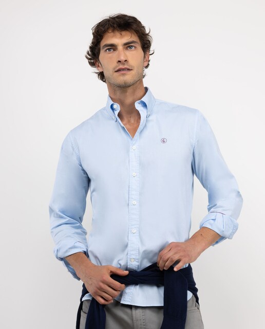 Imagen 0 de Camisa de hombre Garment Dyed de algodón