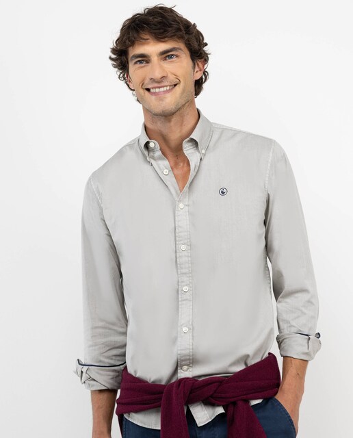 Imagen 0 de Camisa de hombre Garment Dyed de algodón