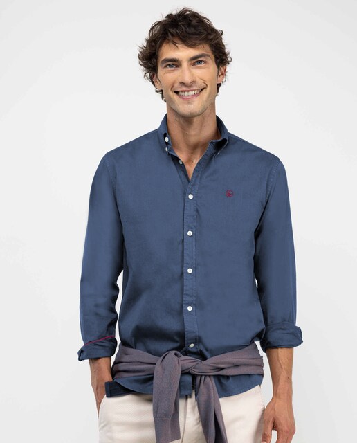 Imagen 0 de Camisa de hombre Garment Dyed de algodón
