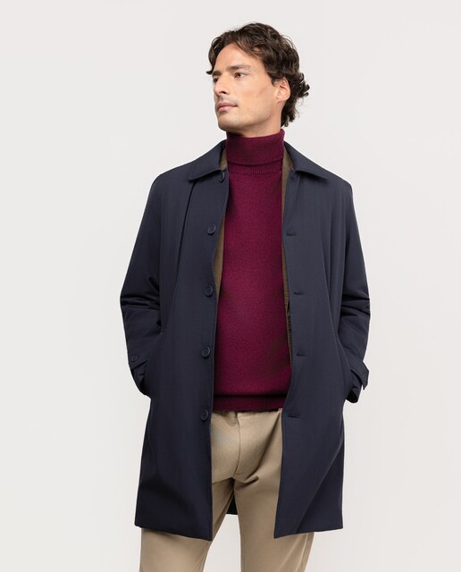 Abrigo de hombre acolchado Largo