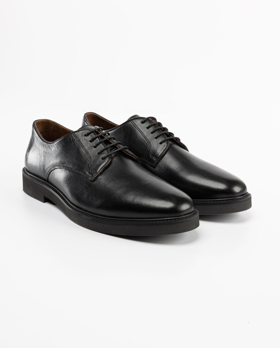 Zapatos Hombre De Cordones Serraje Imac 450209 En Marrón