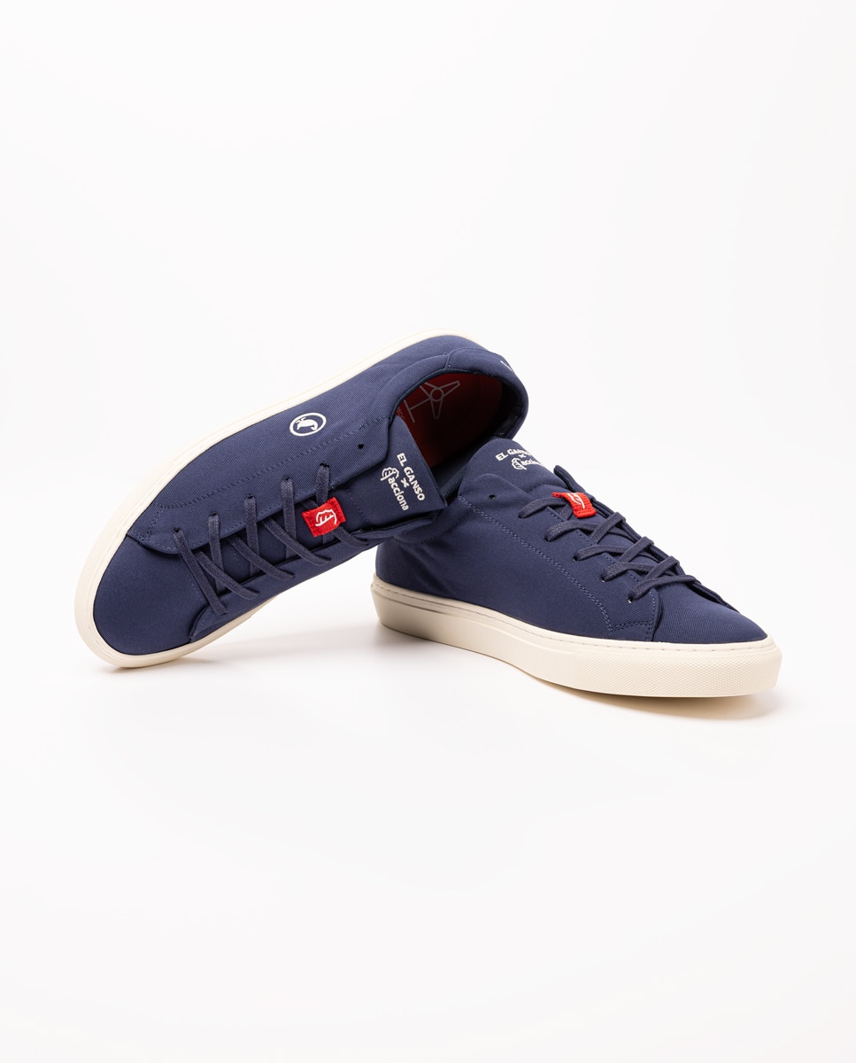 Zapatillas acciona de hombre lisas - El Ganso - Azul Azul-4