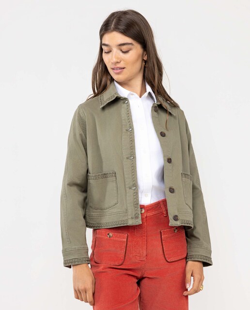 Imagen 0 de Sobrecamisa de mujer lisa gargament Dyed