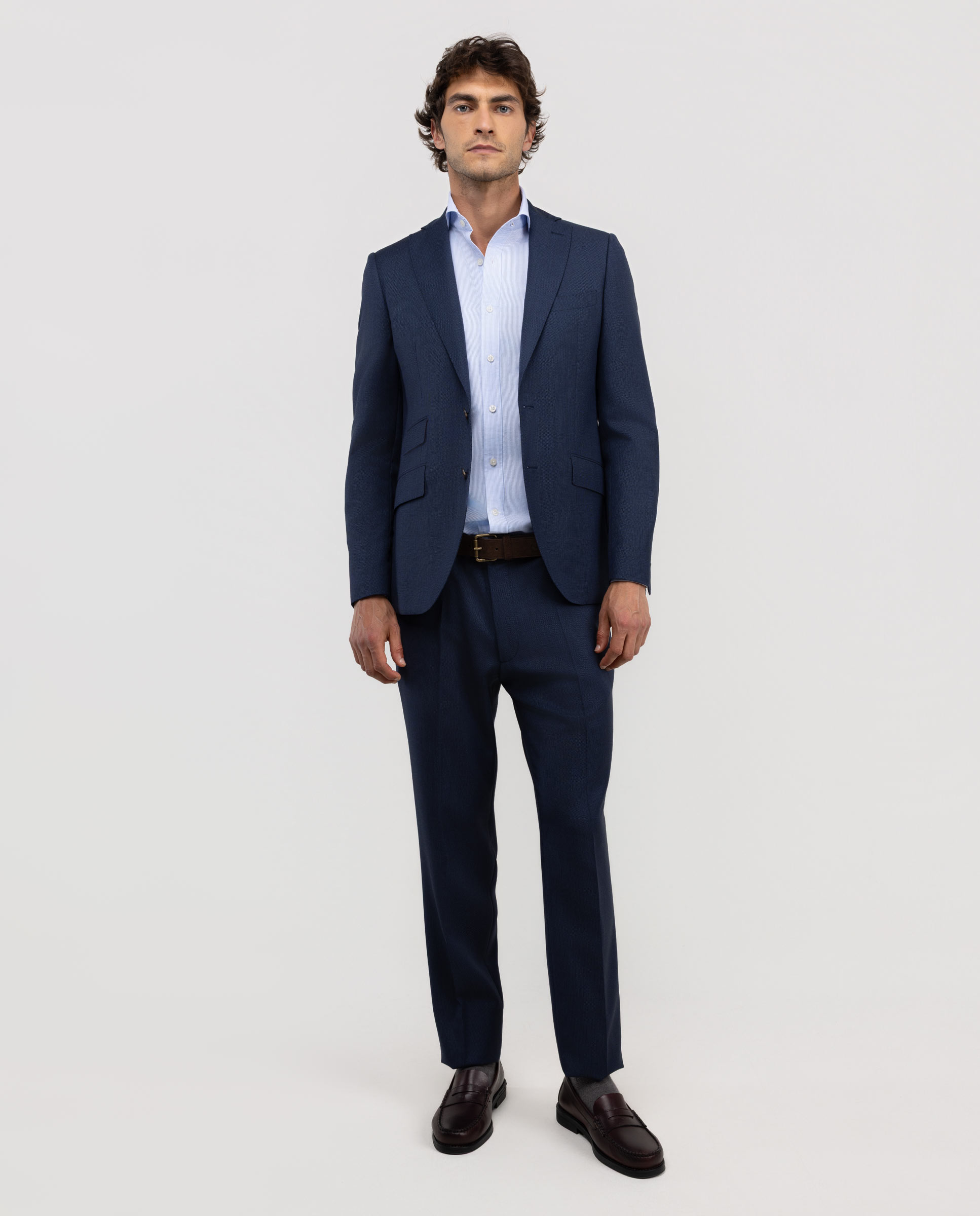Americana de hombre coordinada ojo de perdiz - El Ganso - Azul marino Azul marino-2