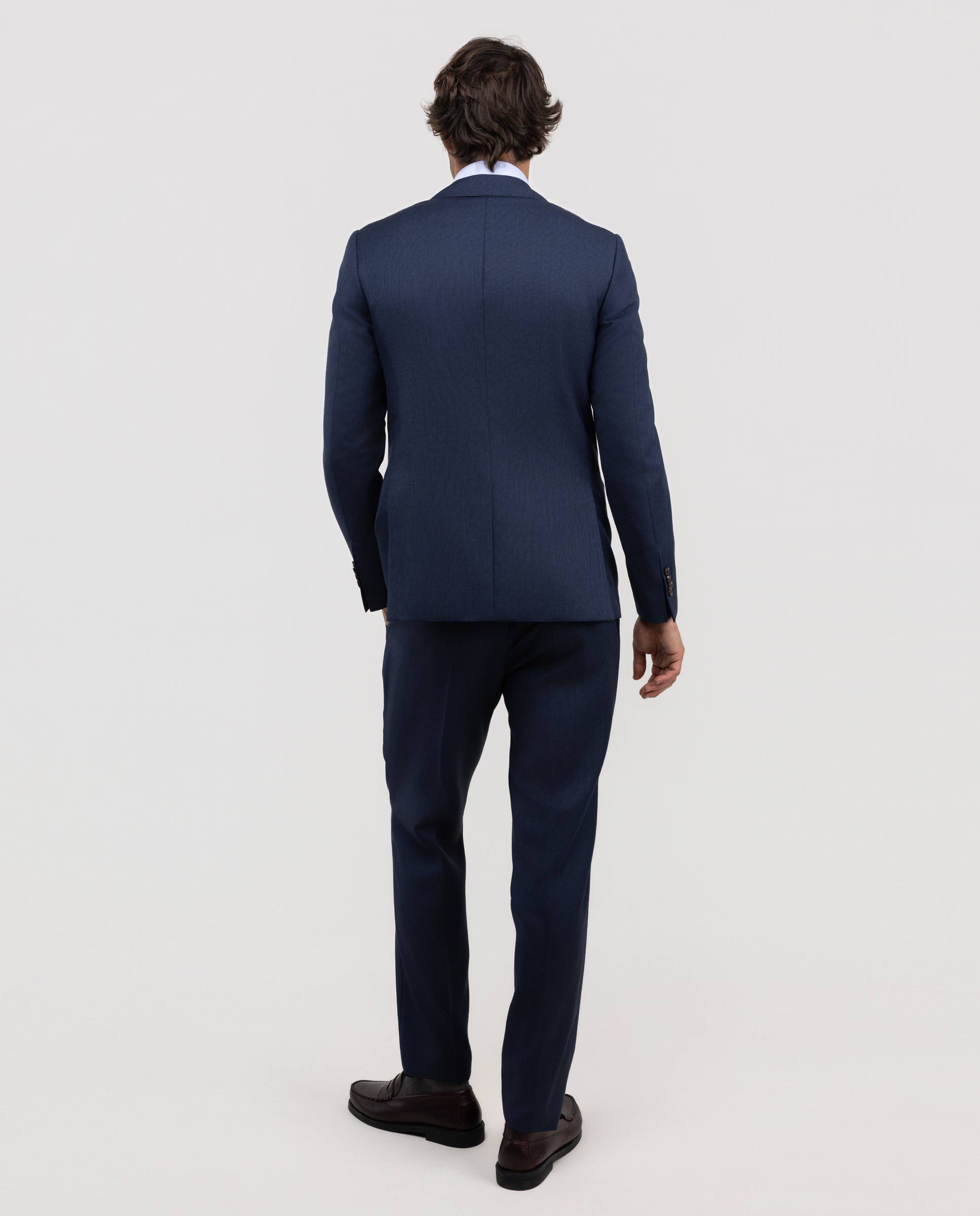 Americana de hombre coordinada ojo de perdiz - El Ganso - Azul marino Azul marino-4
