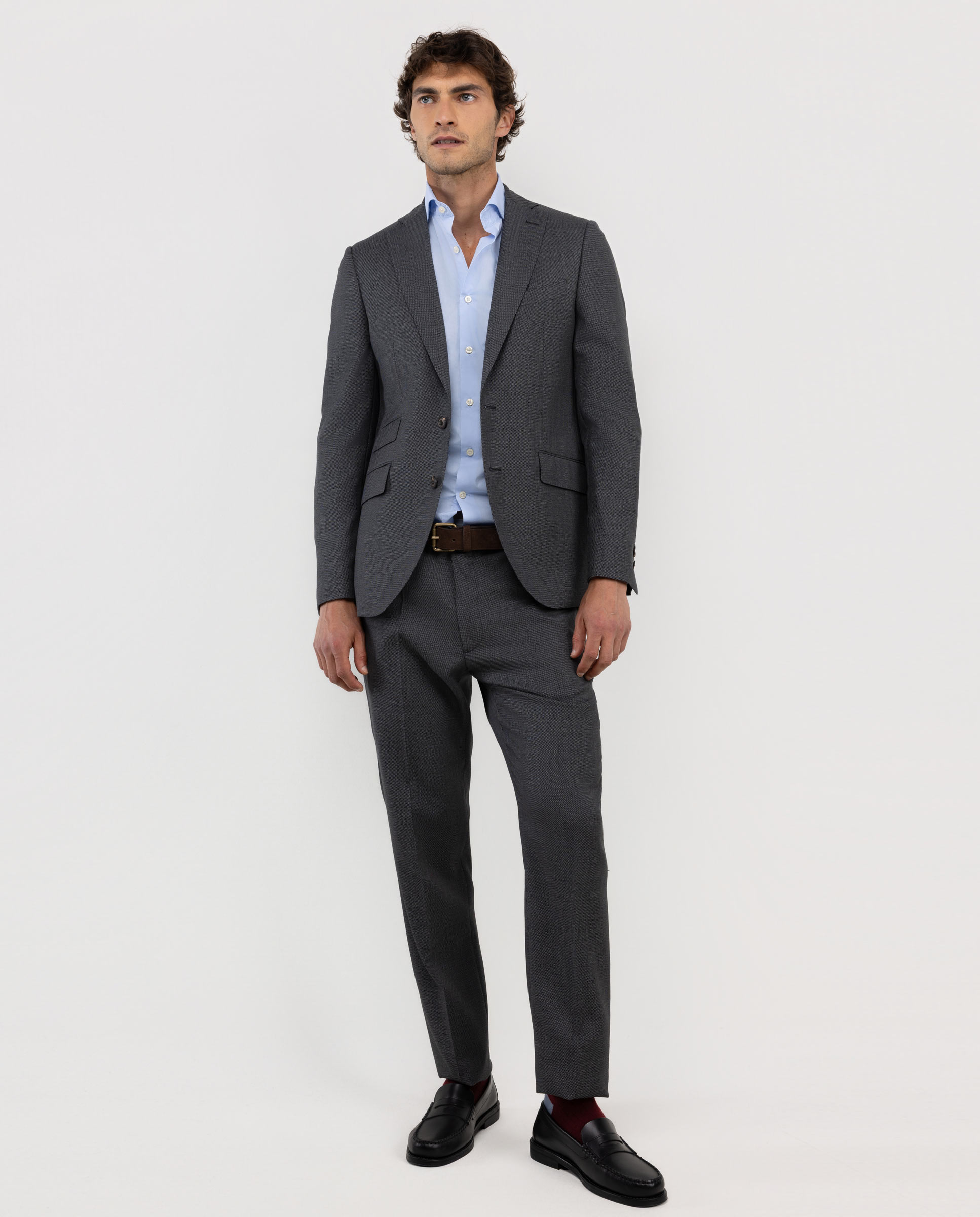 Americana de hombre coordinada ojo de perdiz - El Ganso - Gris Gris-2