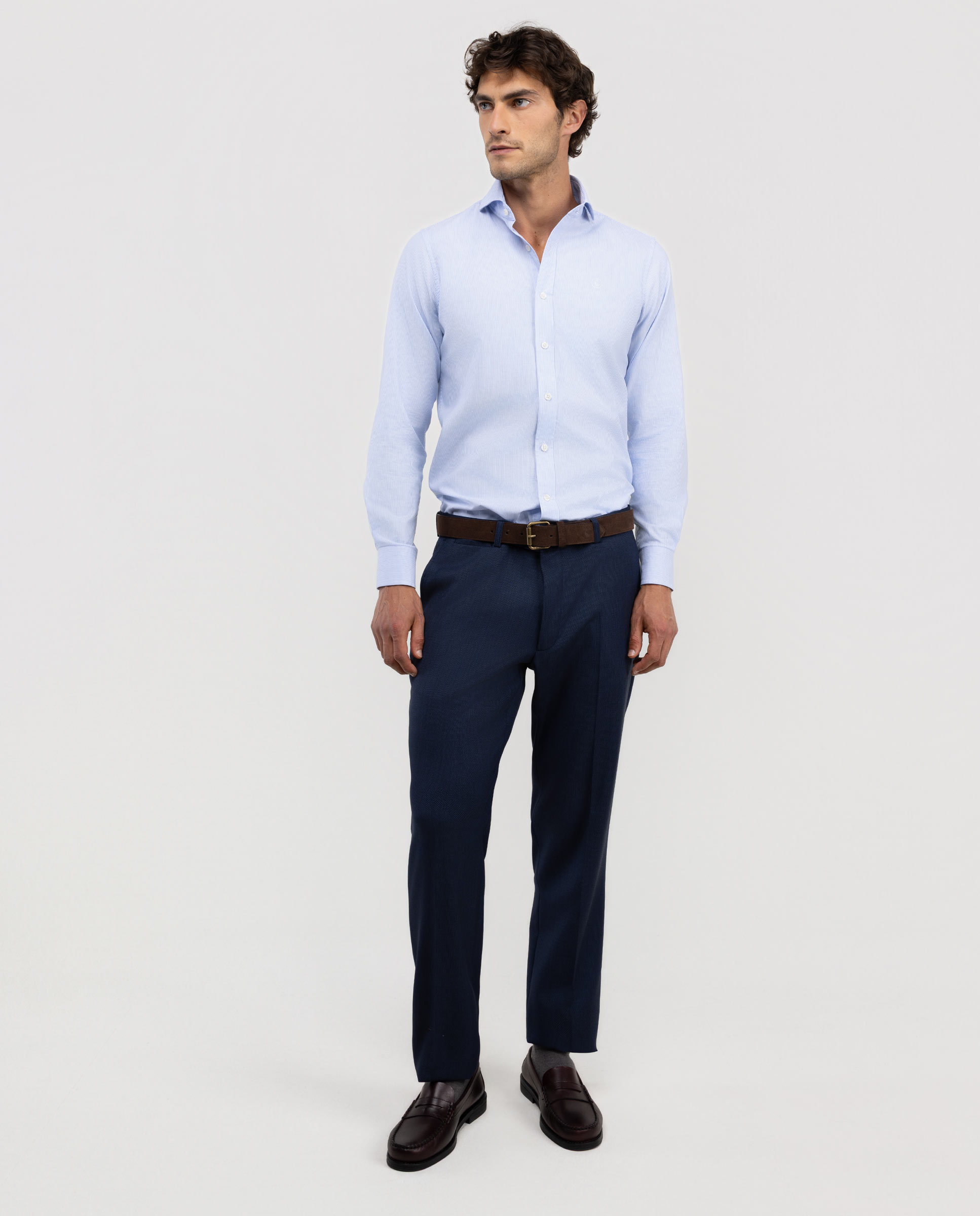 Imagen 0 de Pantalón de hombre coordinado ojo de perdiz Azul marino