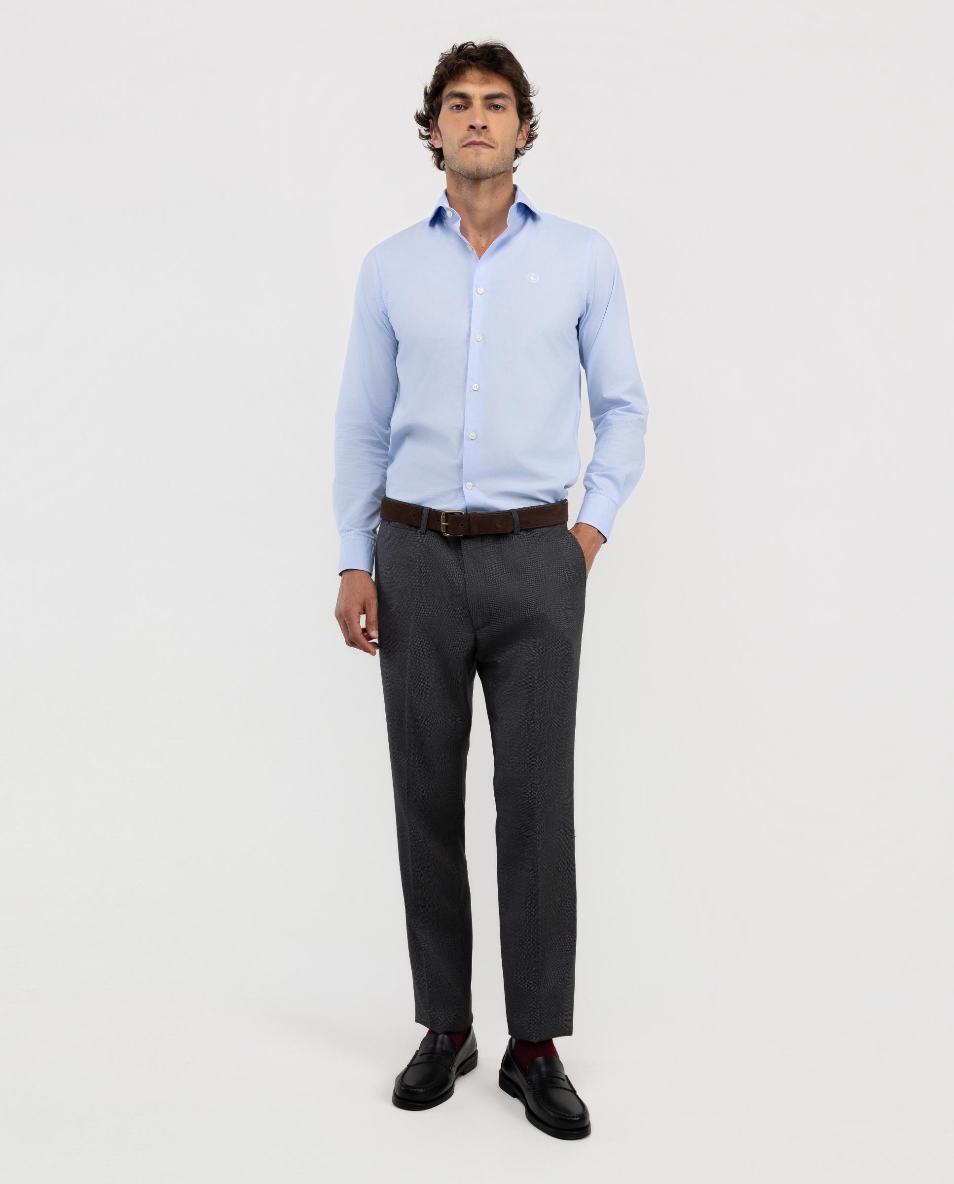 Imagen 0 de Pantalón de hombre coordinado liso lavable Azul marino