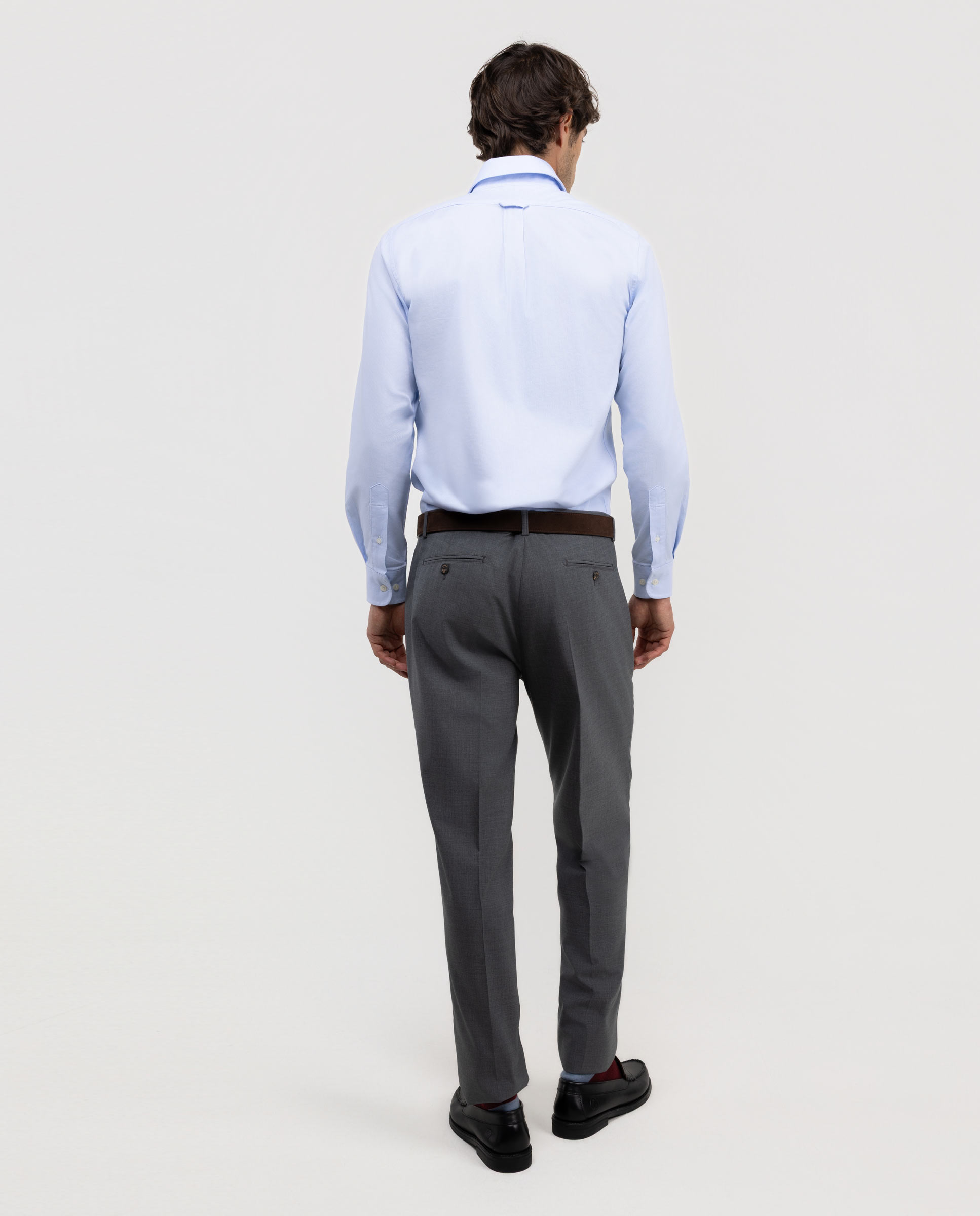 Pantalón de hombre de traje lavable de pinzas - El Ganso - Gris Gris-4