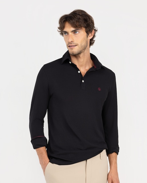 Imagen 0 de Polo de hombre sepiia manga larga