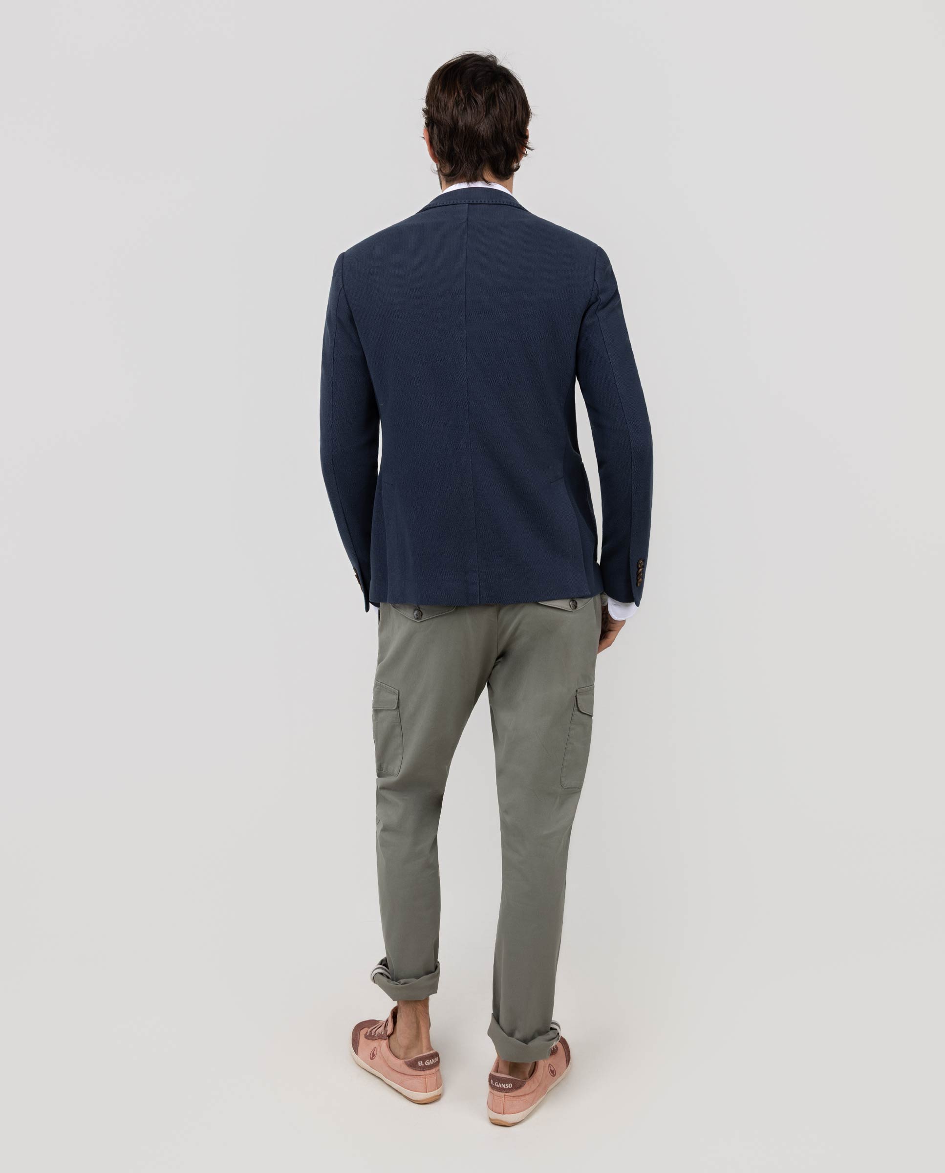 Americana de hombre de punto piqué - El Ganso - Azul Azul marino-3