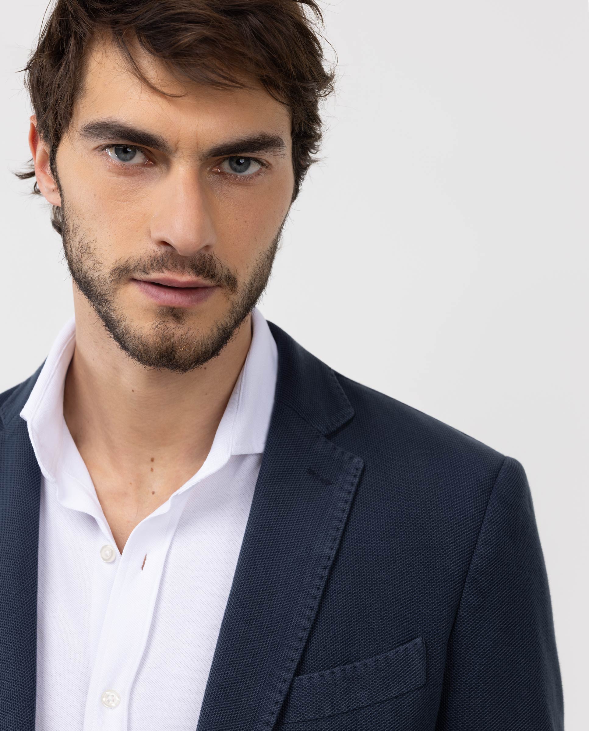 Americana de hombre de punto piqué - El Ganso - Azul Azul marino-4