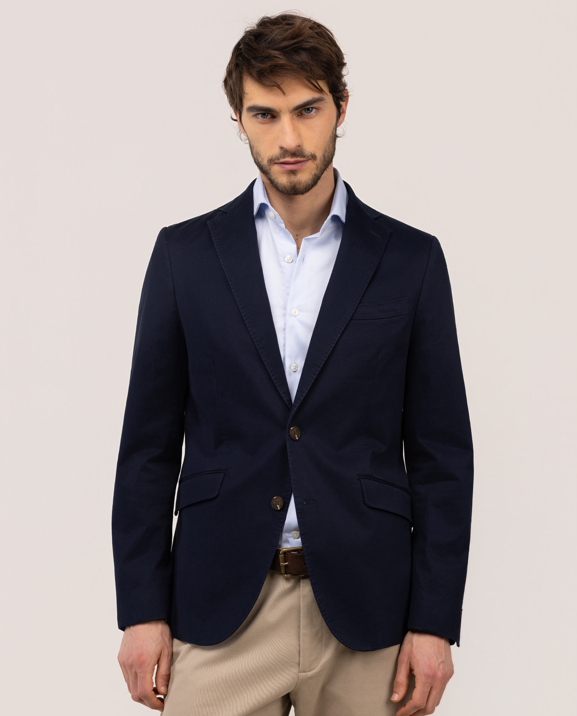 El Ganso - Americana lisa formal de hombre twill.
