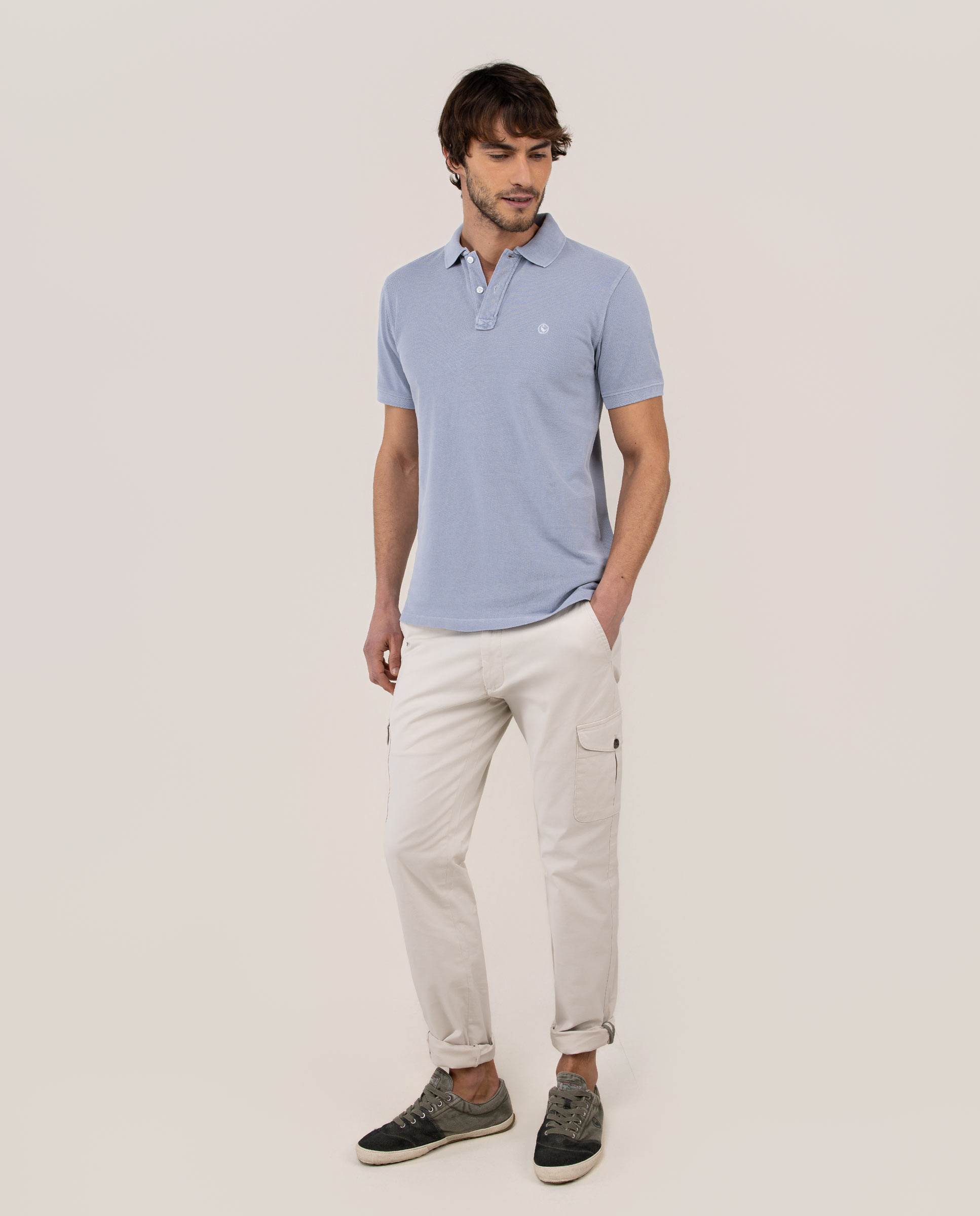 El Ganso - Pantalones cargo de hombre liso.