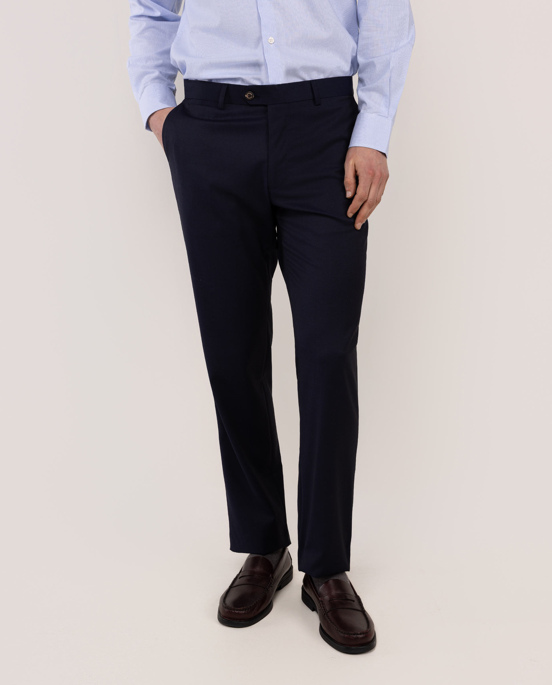 Pantalón de traje de hombre liso - El Ganso - Azul marino Azul marino-2