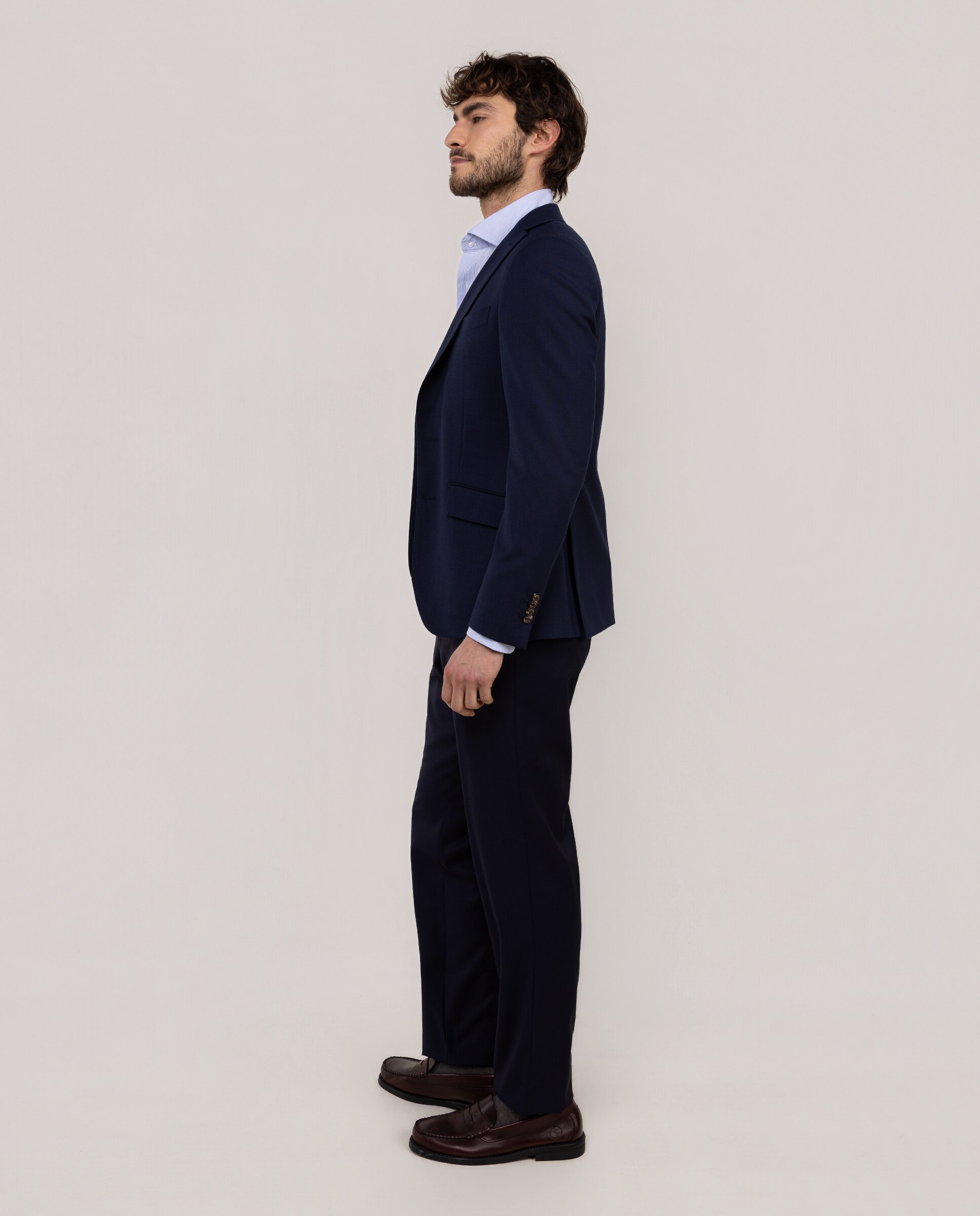 Pantalón de traje de hombre liso - El Ganso - Azul marino Azul marino-3