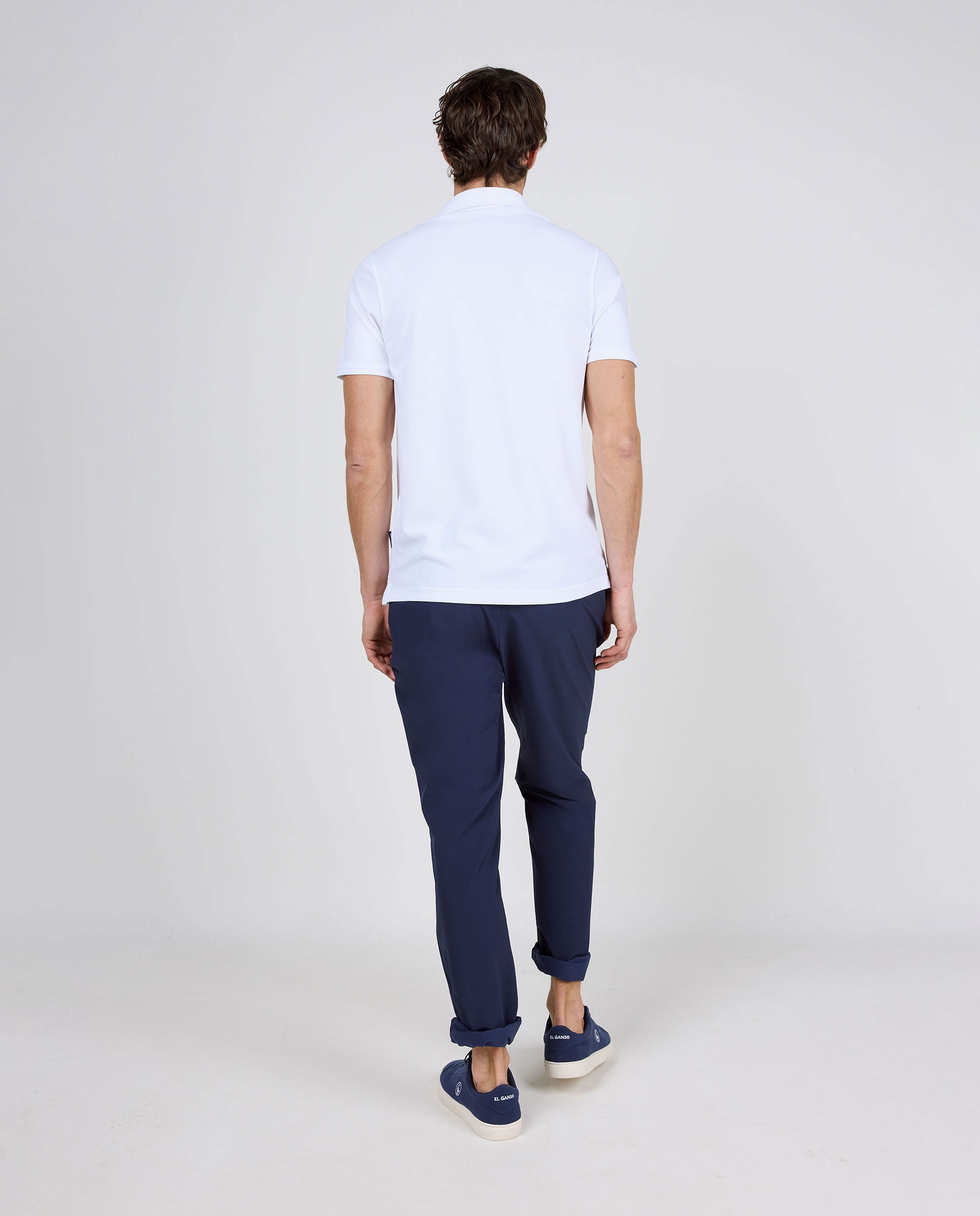Polo de hombre de manga corta sepiia - El Ganso - Blanco Blanco-4
