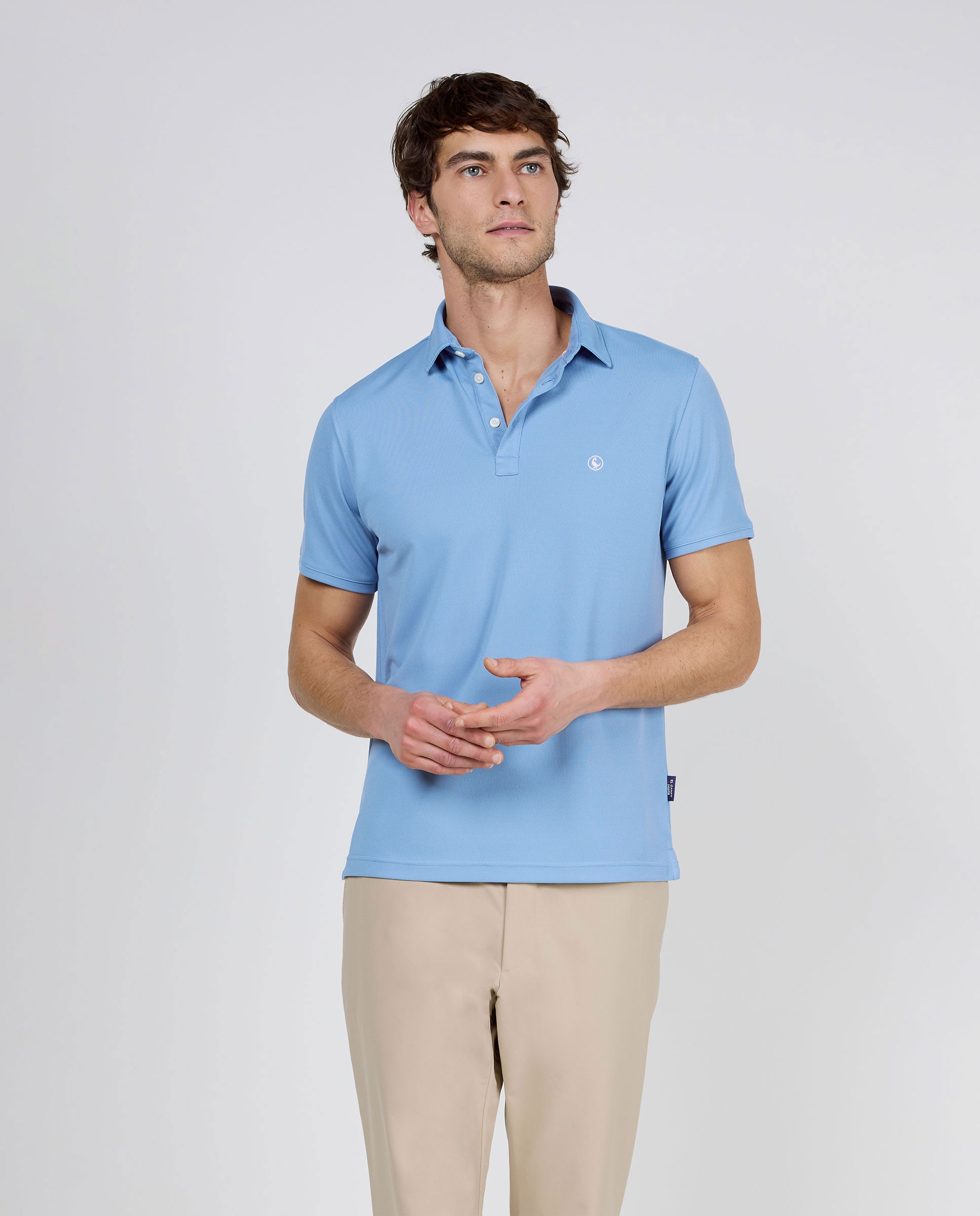Polo de hombre de manga corta sepiia - El Ganso - Azul Azul-1