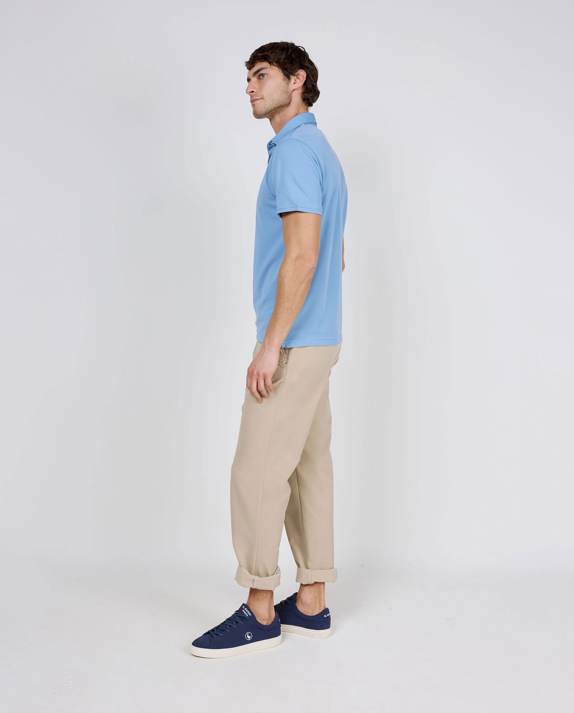 Polo de hombre de manga corta sepiia - El Ganso - Azul Azul-3