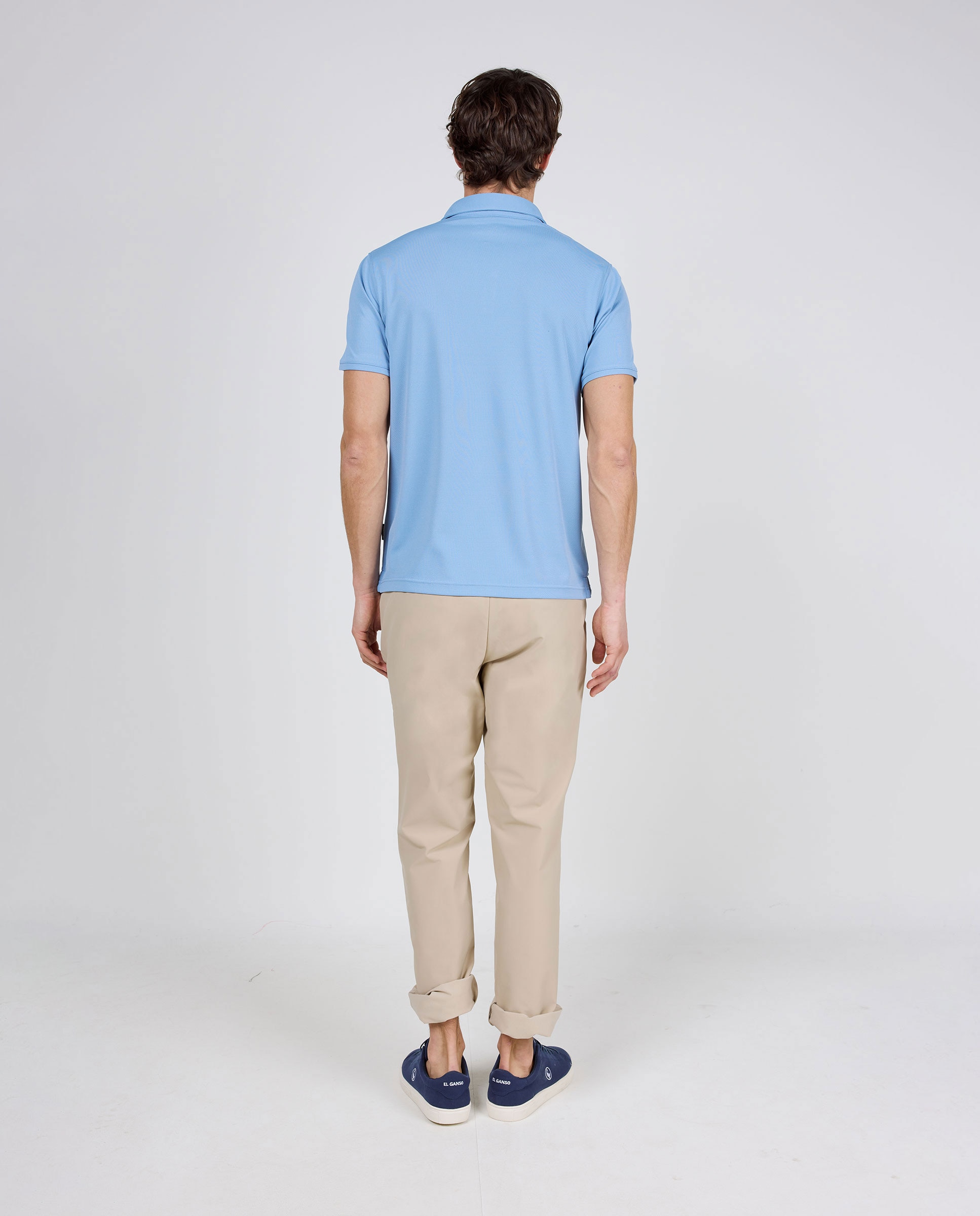 Polo de hombre de manga corta sepiia - El Ganso - Azul Azul-4