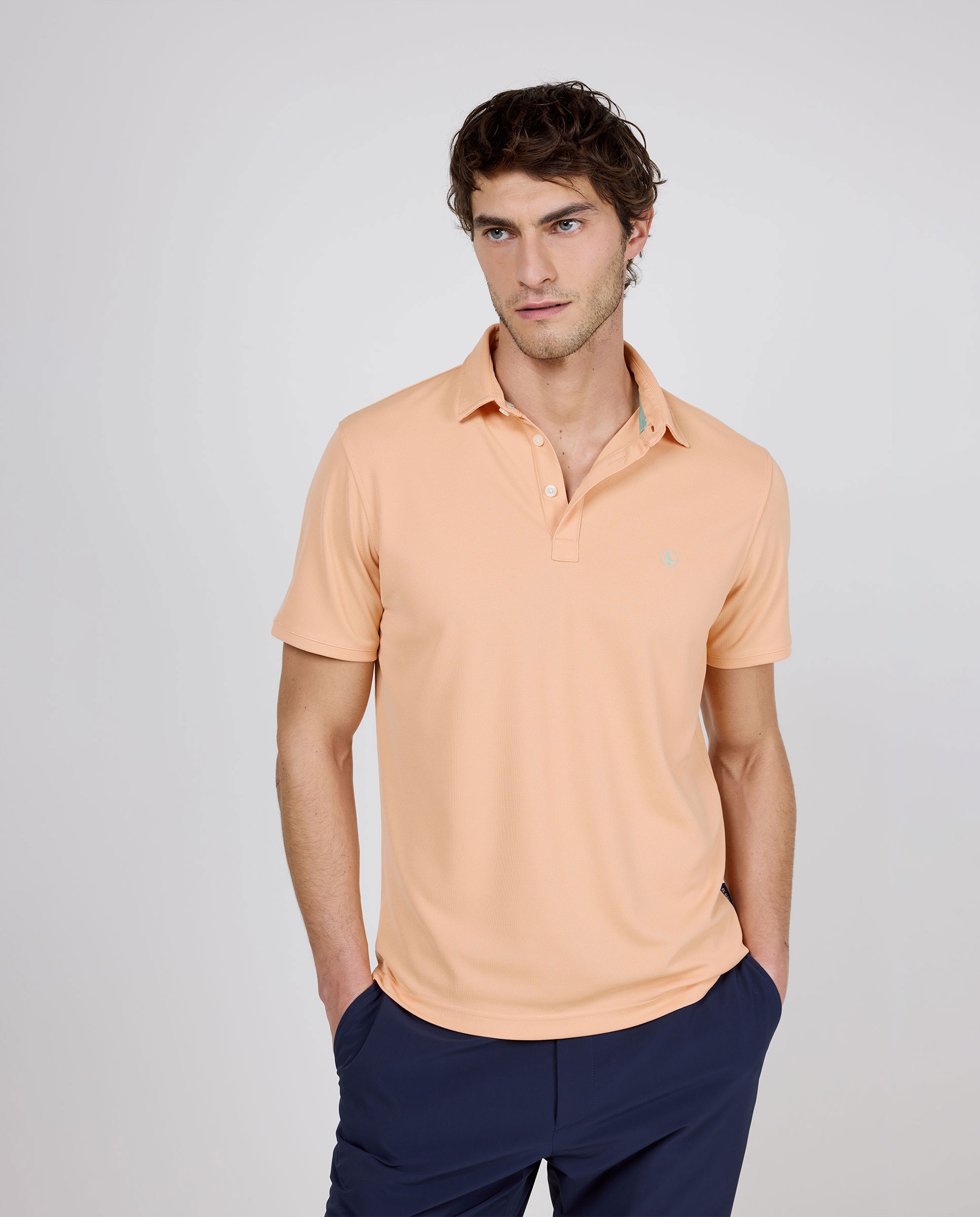 Polo de hombre de manga corta sepiia - El Ganso - Naranja Naranja-1
