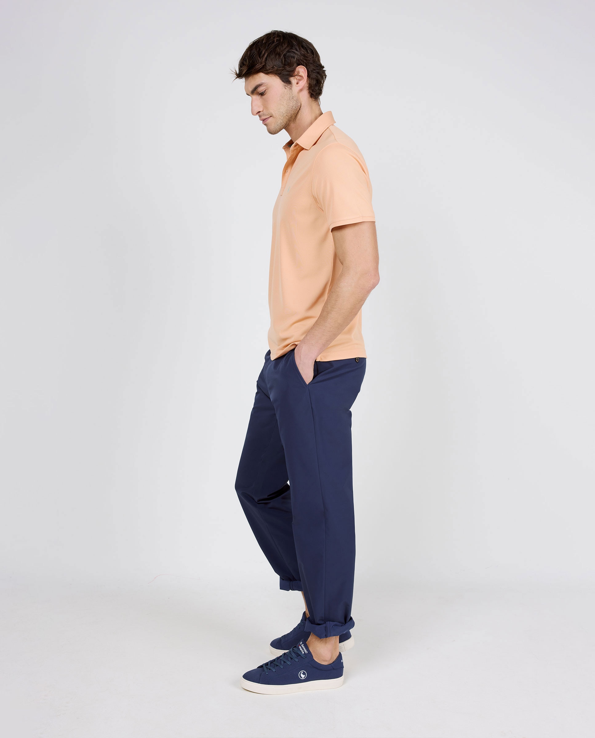 Polo de hombre de manga corta sepiia - El Ganso - Naranja Naranja-3