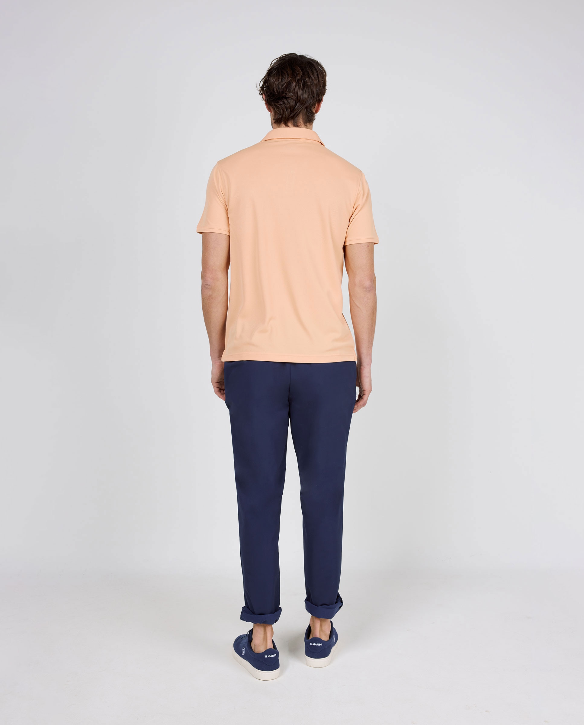 Polo de hombre de manga corta sepiia - El Ganso - Naranja Naranja-4