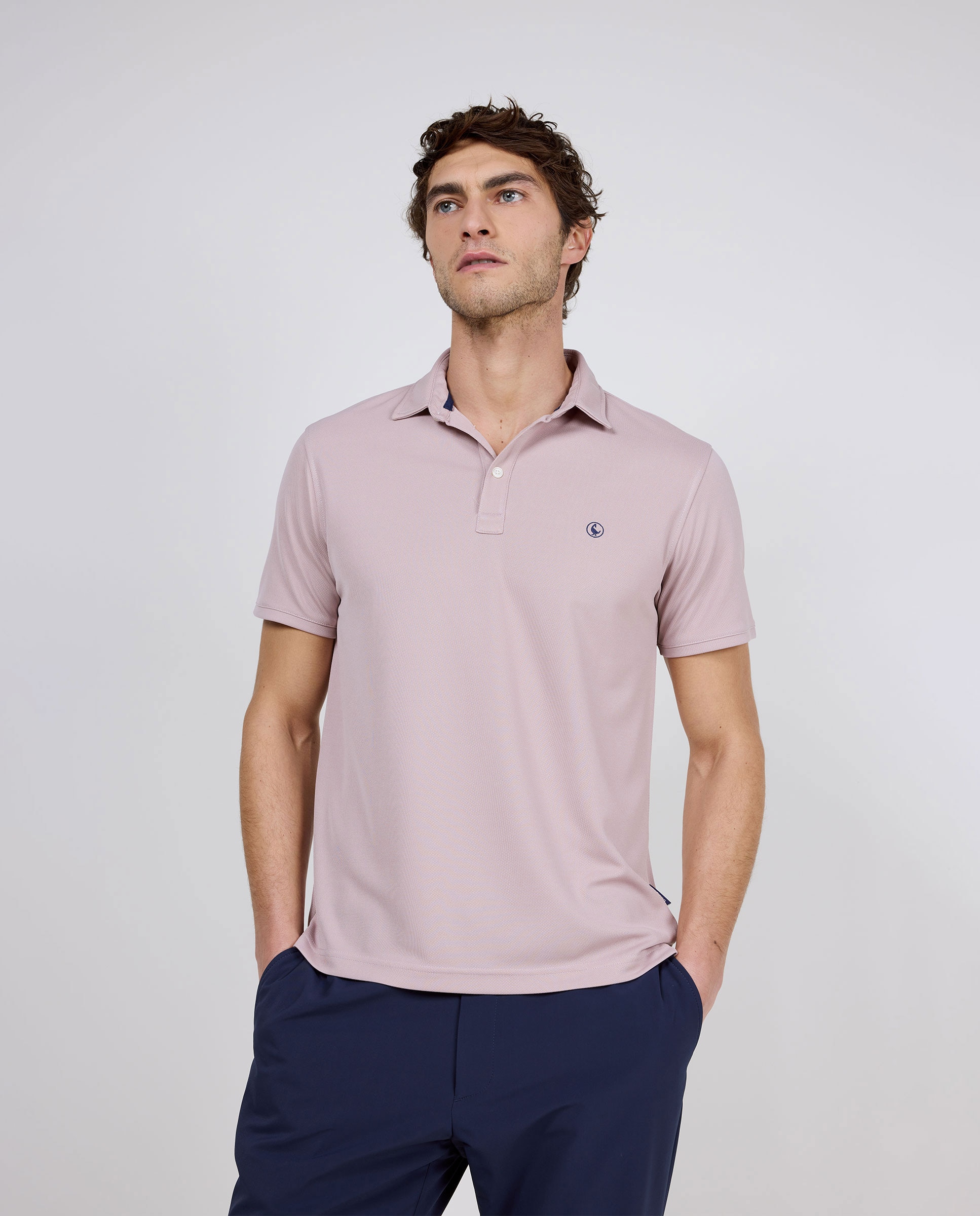 Polo de hombre de manga corta sepiia - El Ganso - Malva Malva-1