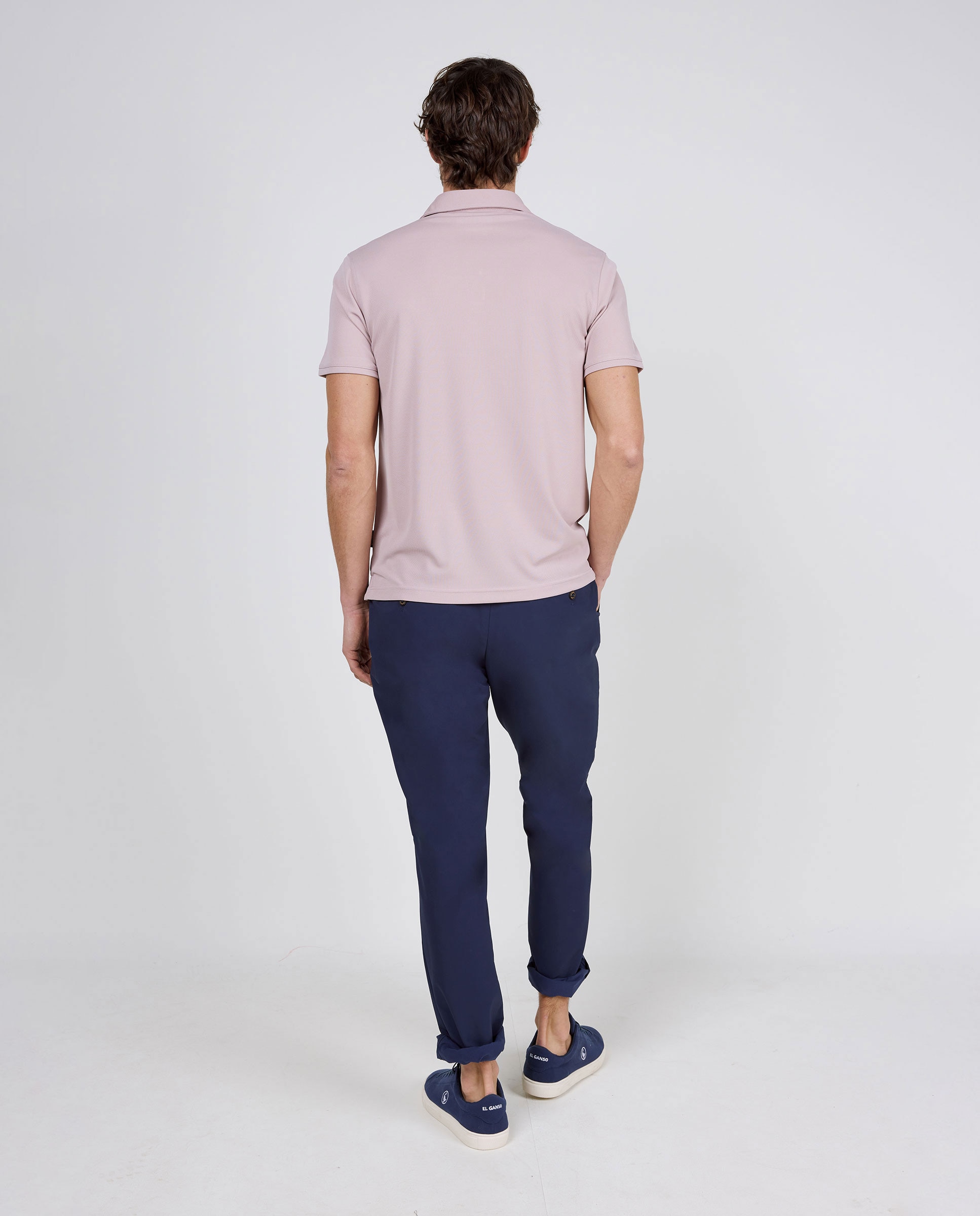 Polo de hombre de manga corta sepiia - El Ganso - Malva Malva-4