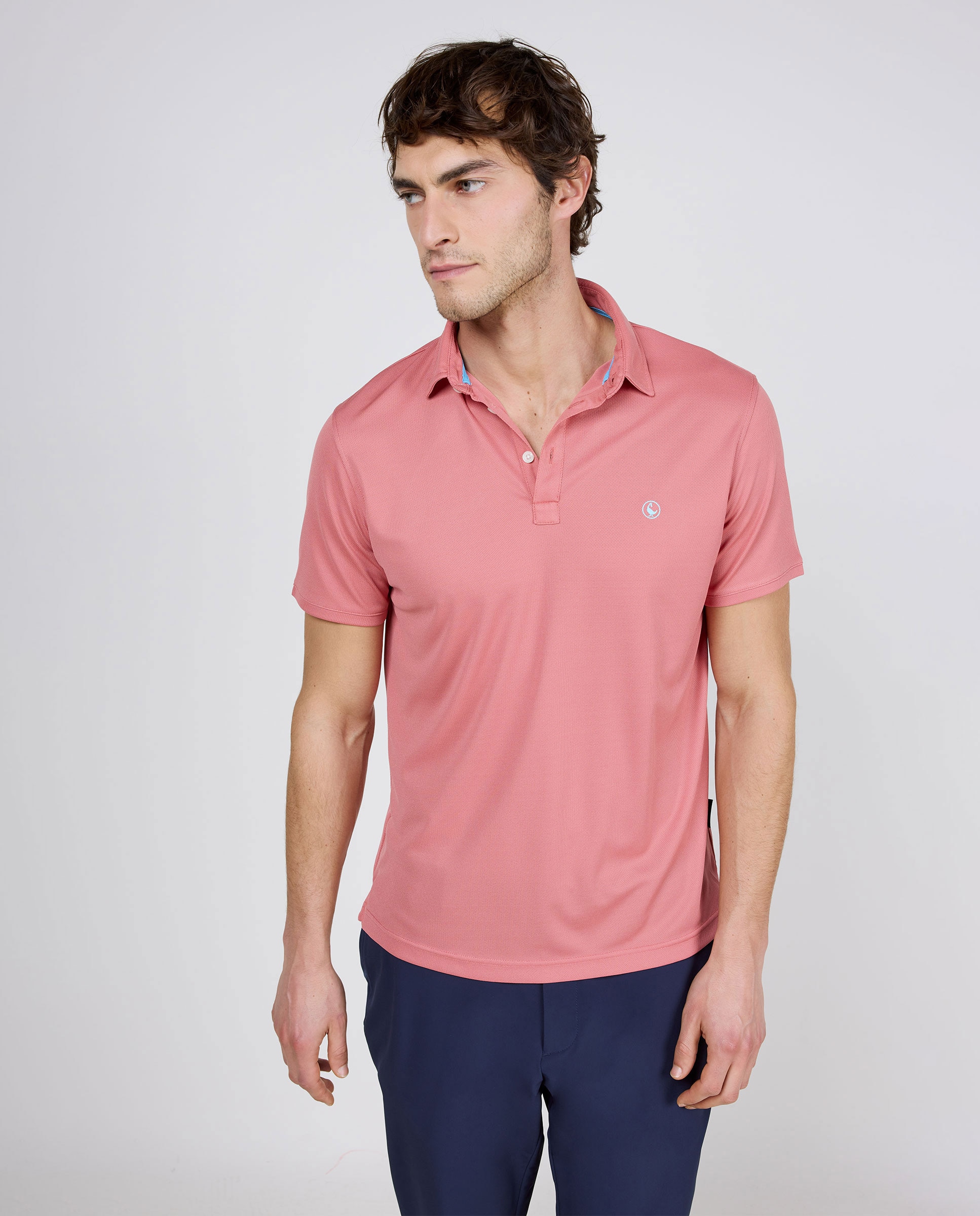 Polo de hombre de manga corta sepiia - El Ganso - Rojo Rojo-1
