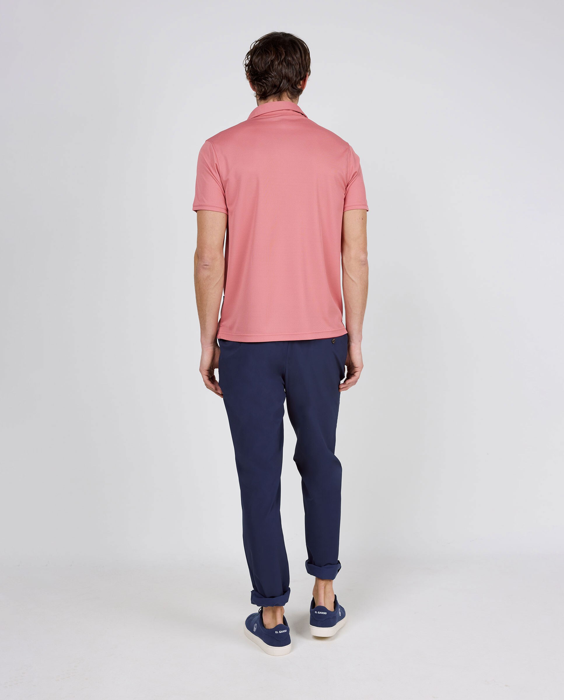 Polo de hombre de manga corta sepiia - El Ganso - Rojo Rojo-4