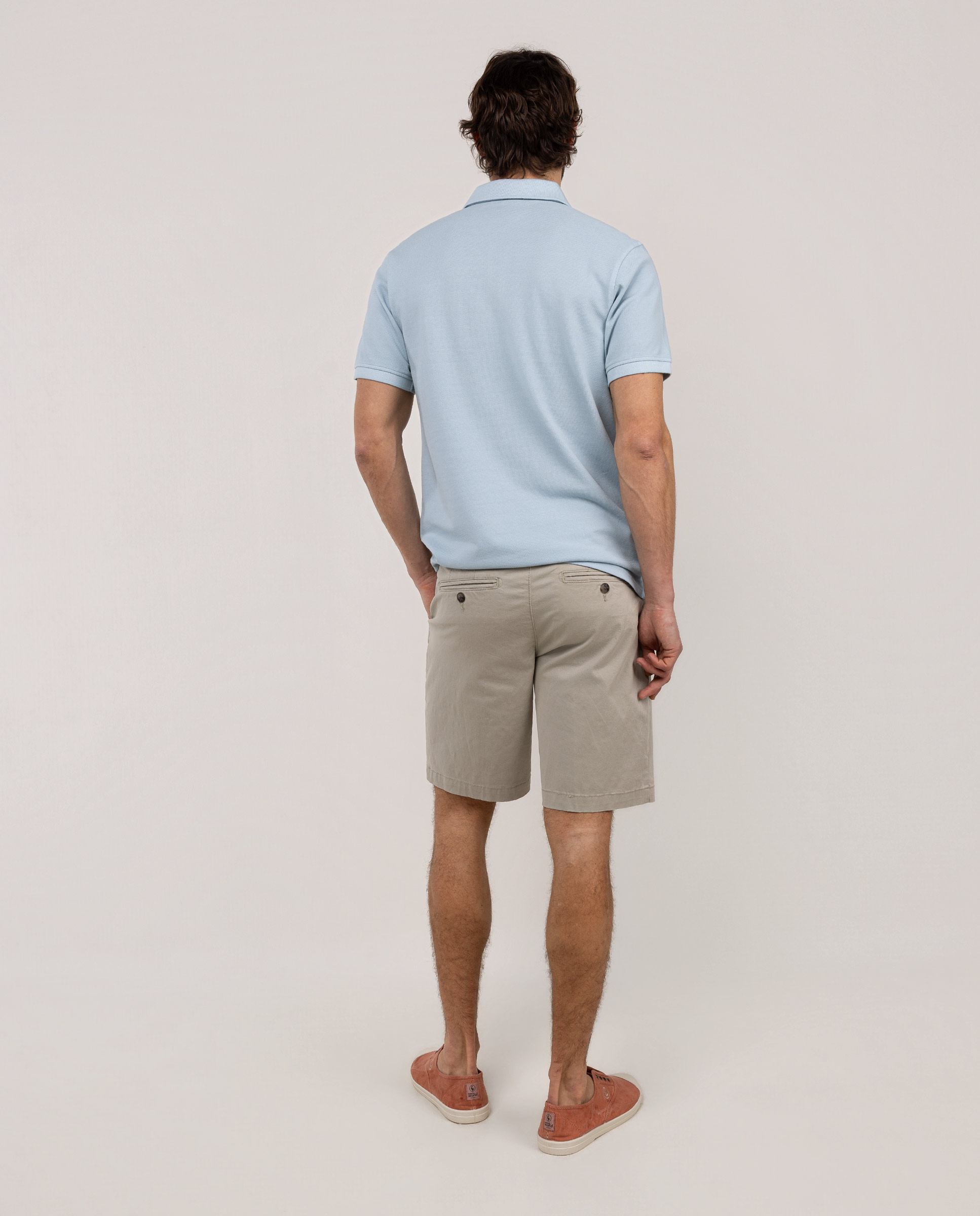 Polo piqué de hombre tinte garment dyed - El Ganso - Antracita / Gris Azul celeste-2