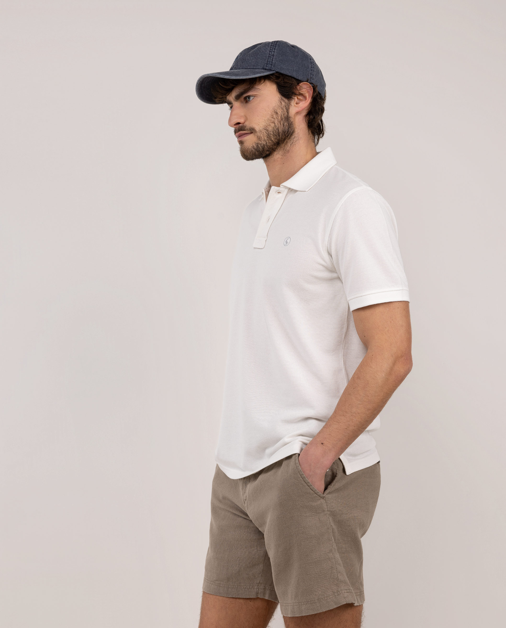Polo piqué de hombre tinte garment dyed - El Ganso - Blanco Blanco-3