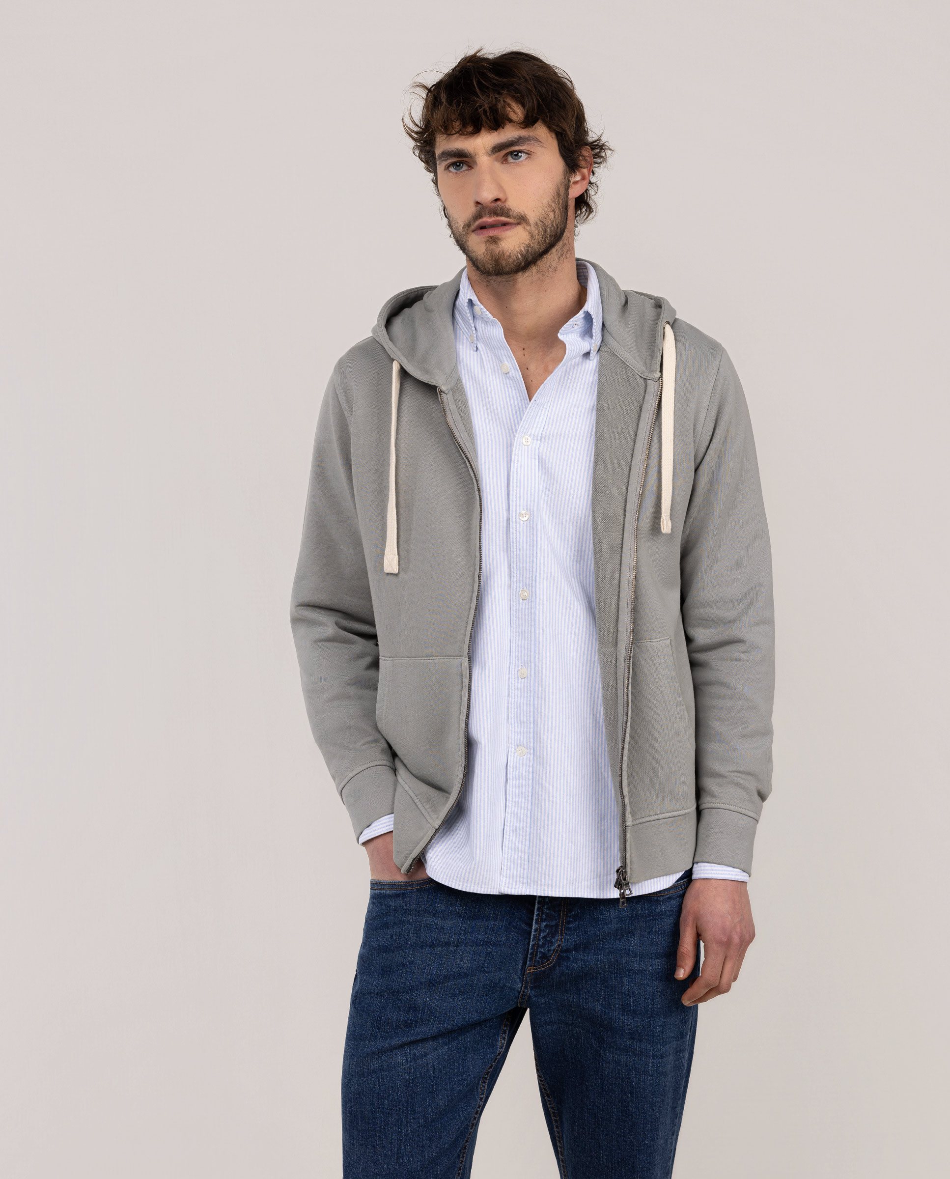 El Ganso - Sudadera de hombre de cremallera.