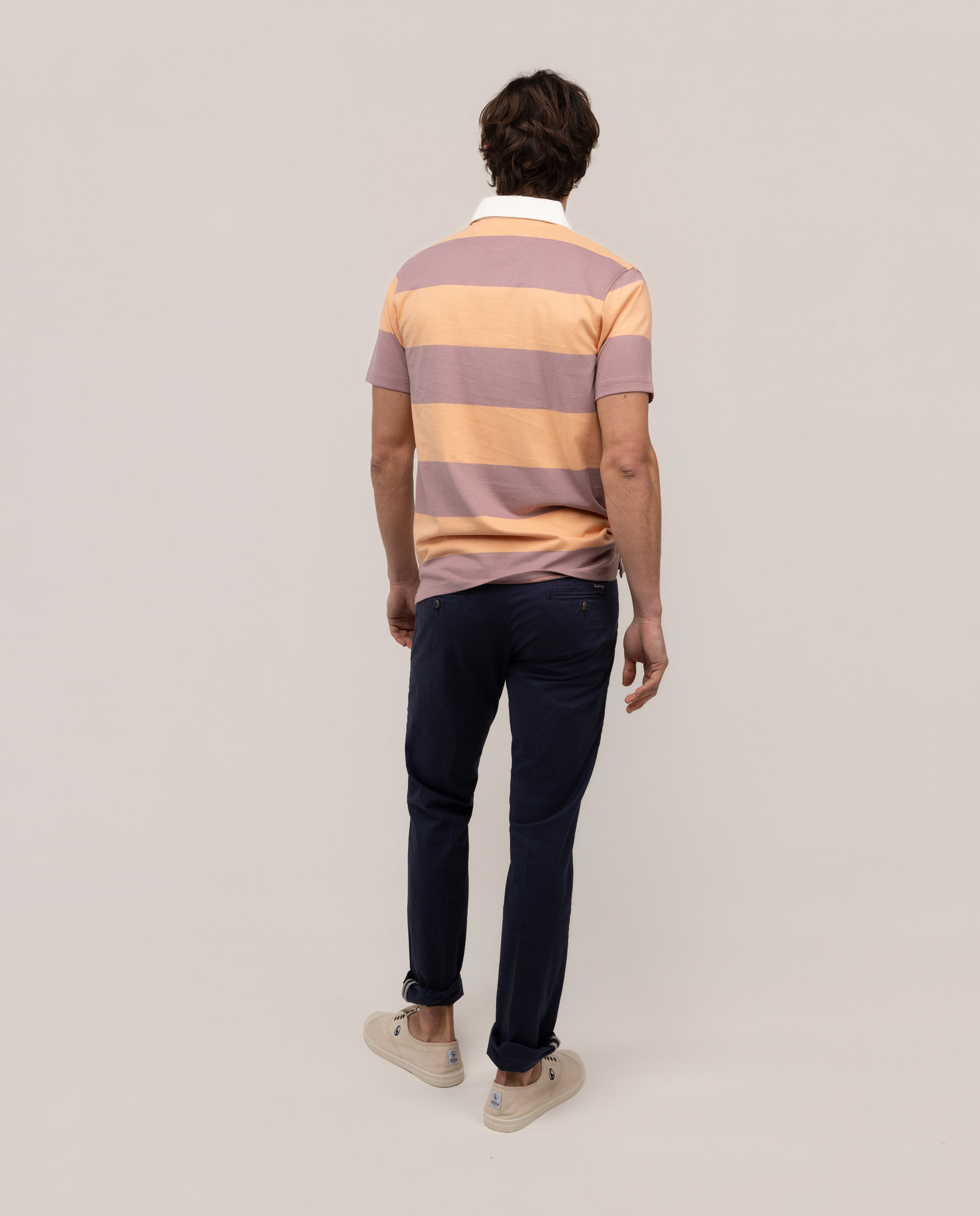 Polo rugby de hombre de manga corta - El Ganso - Naranja Naranja-4
